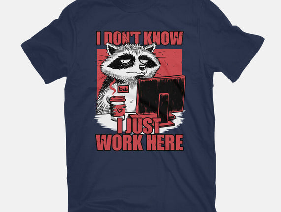 Raccoon Tired Work