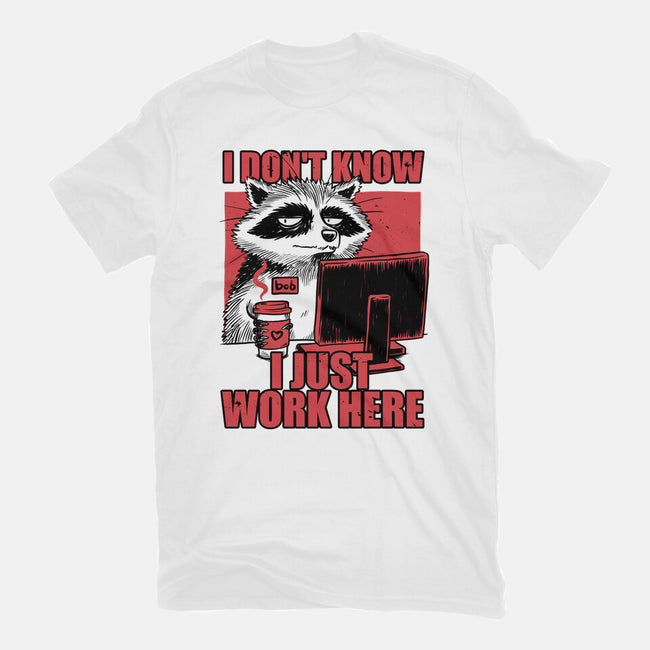 Raccoon Tired Work-Mens-Premium-Tee-Studio Mootant