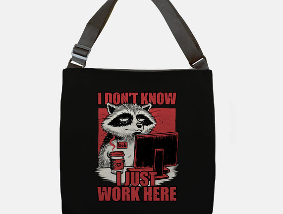 Raccoon Tired Work