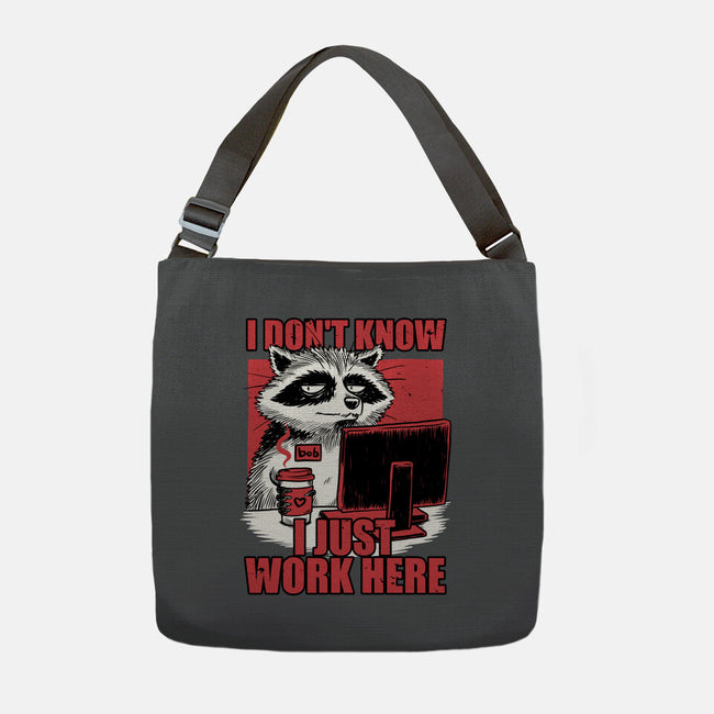 Raccoon Tired Work-None-Adjustable Tote-Bag-Studio Mootant