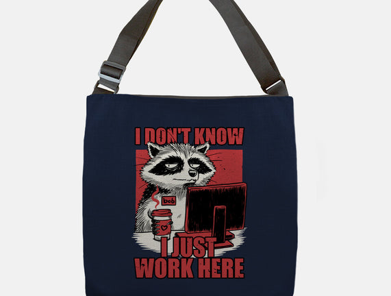 Raccoon Tired Work