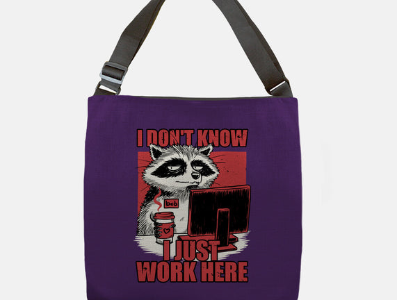 Raccoon Tired Work
