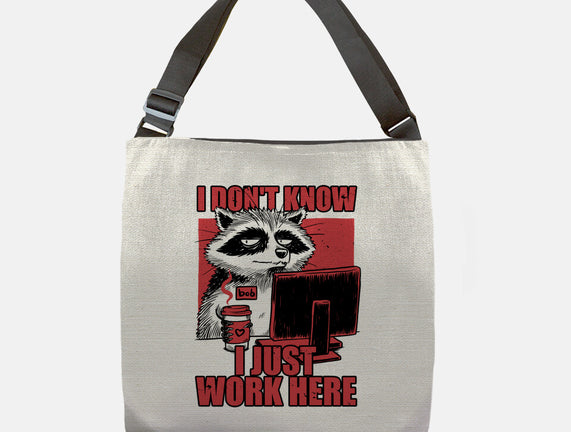 Raccoon Tired Work