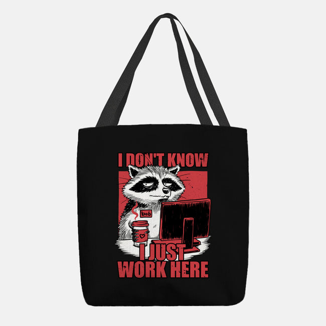 Raccoon Tired Work-None-Basic Tote-Bag-Studio Mootant