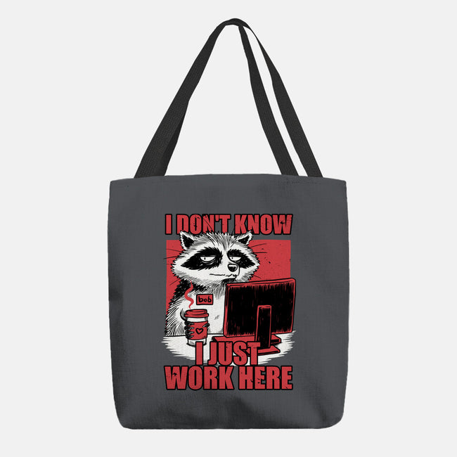 Raccoon Tired Work-None-Basic Tote-Bag-Studio Mootant