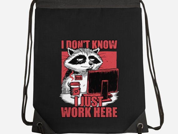 Raccoon Tired Work