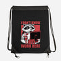 Raccoon Tired Work-None-Drawstring-Bag-Studio Mootant