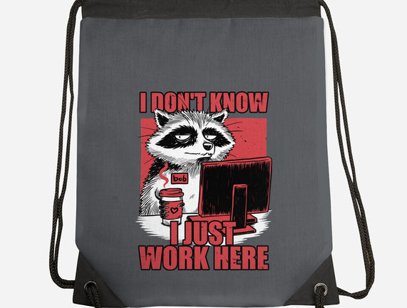 Raccoon Tired Work