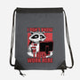 Raccoon Tired Work-None-Drawstring-Bag-Studio Mootant