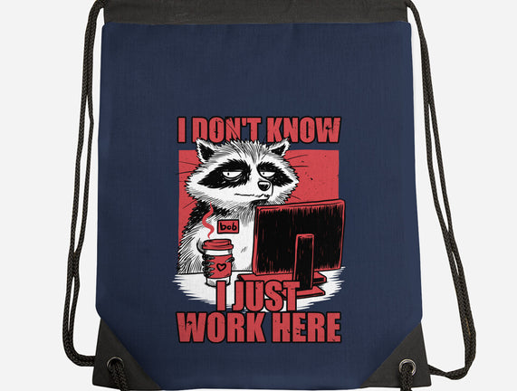 Raccoon Tired Work