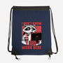 Raccoon Tired Work-None-Drawstring-Bag-Studio Mootant