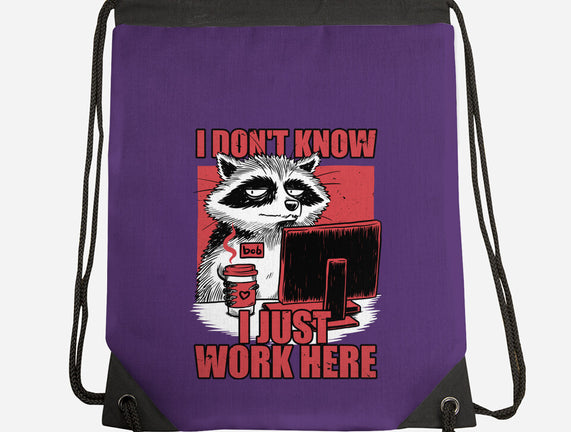 Raccoon Tired Work