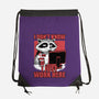Raccoon Tired Work-None-Drawstring-Bag-Studio Mootant