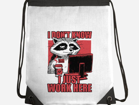 Raccoon Tired Work