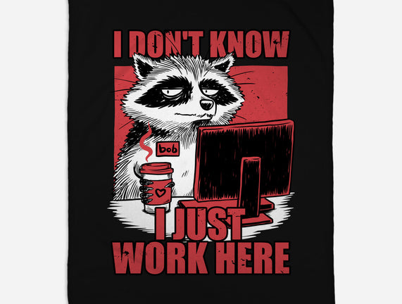 Raccoon Tired Work