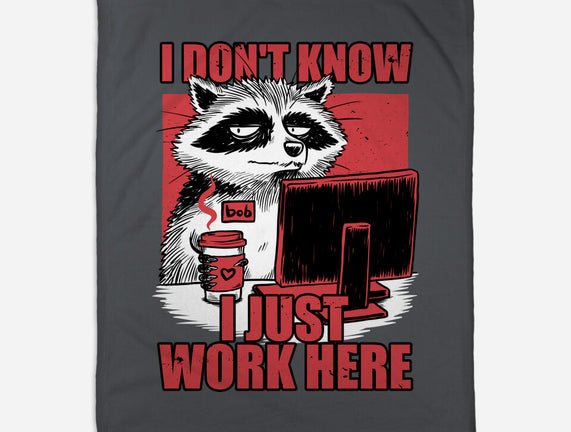 Raccoon Tired Work