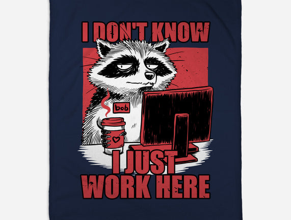Raccoon Tired Work