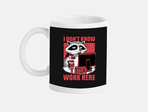 Raccoon Tired Work