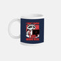 Raccoon Tired Work-None-Mug-Drinkware-Studio Mootant
