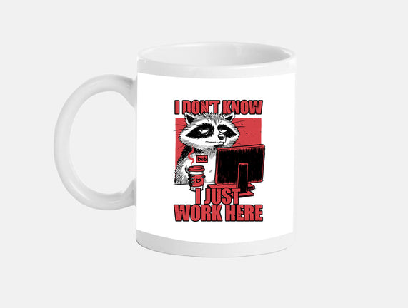 Raccoon Tired Work