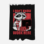 Raccoon Tired Work-None-Polyester-Shower Curtain-Studio Mootant