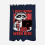 Raccoon Tired Work-None-Polyester-Shower Curtain-Studio Mootant