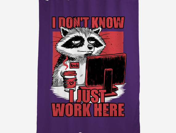 Raccoon Tired Work