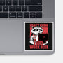 Raccoon Tired Work-None-Glossy-Sticker-Studio Mootant