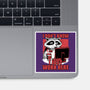 Raccoon Tired Work-None-Glossy-Sticker-Studio Mootant