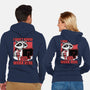 Raccoon Tired Work-Unisex-Zip-Up-Sweatshirt-Studio Mootant