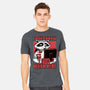 Raccoon Tired Work-Mens-Heavyweight-Tee-Studio Mootant