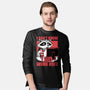Raccoon Tired Work-Mens-Long Sleeved-Tee-Studio Mootant
