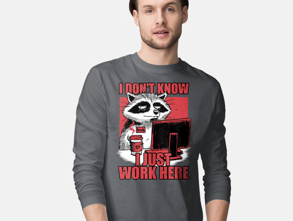 Raccoon Tired Work