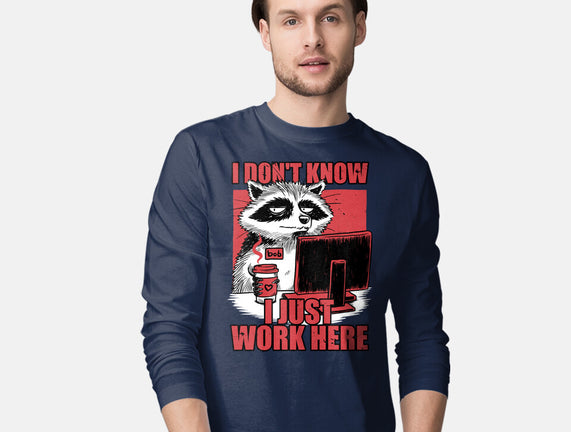 Raccoon Tired Work