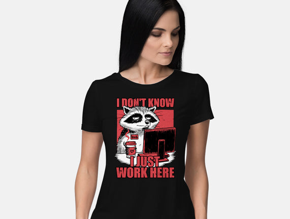 Raccoon Tired Work