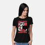 Raccoon Tired Work-Womens-Basic-Tee-Studio Mootant