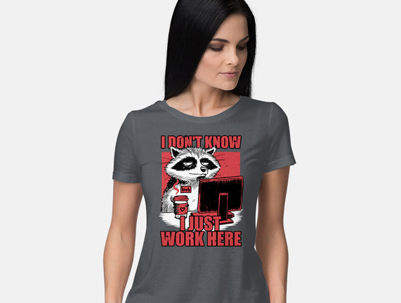 Raccoon Tired Work