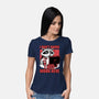 Raccoon Tired Work-Womens-Basic-Tee-Studio Mootant