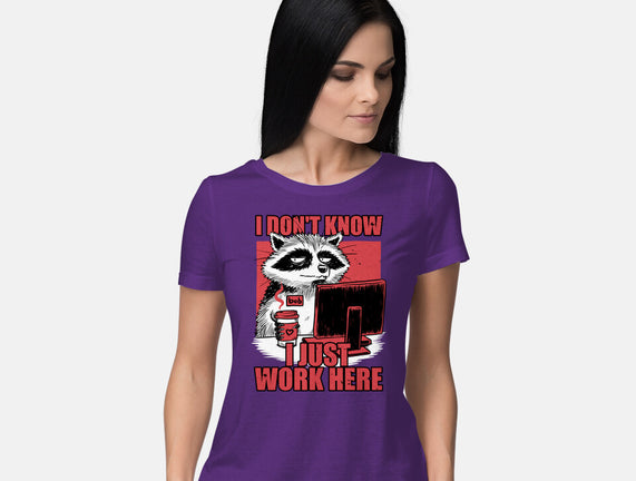 Raccoon Tired Work