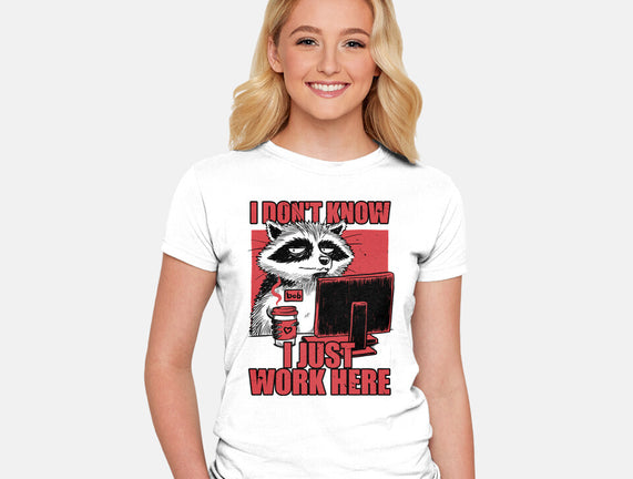 Raccoon Tired Work