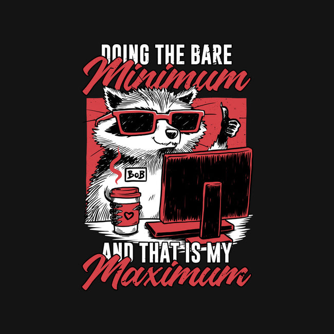 Raccoon Minimun Work-Womens-V-Neck-Tee-Studio Mootant