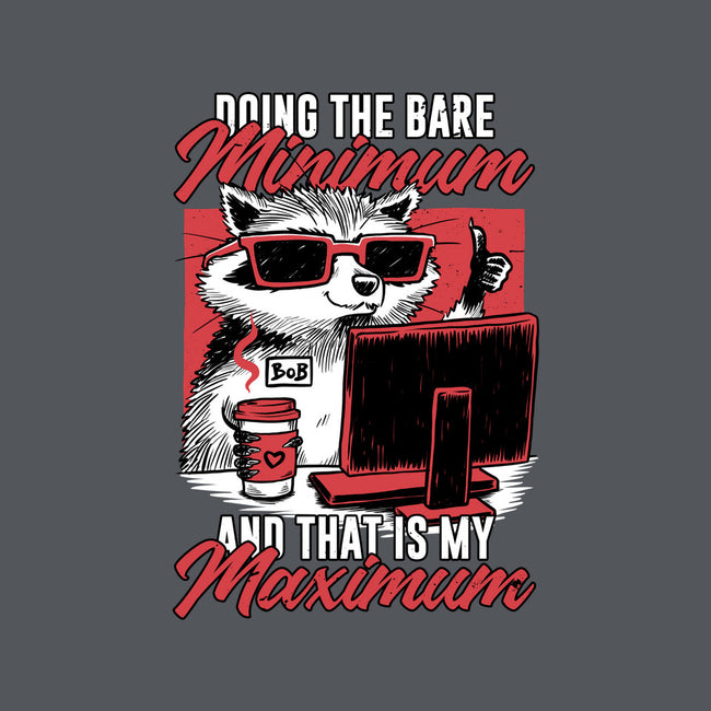 Raccoon Minimun Work-Womens-V-Neck-Tee-Studio Mootant
