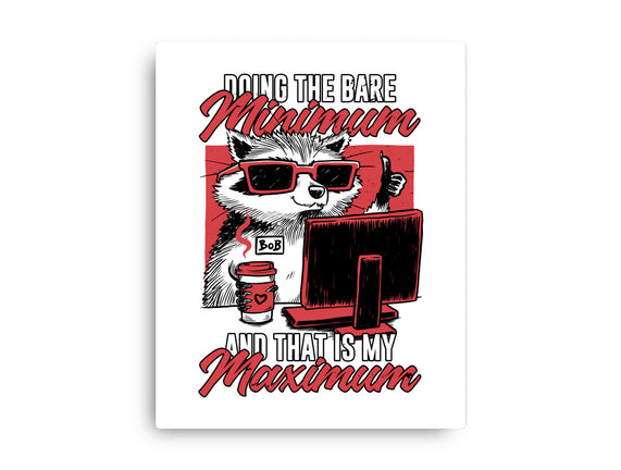 Raccoon Minimun Work
