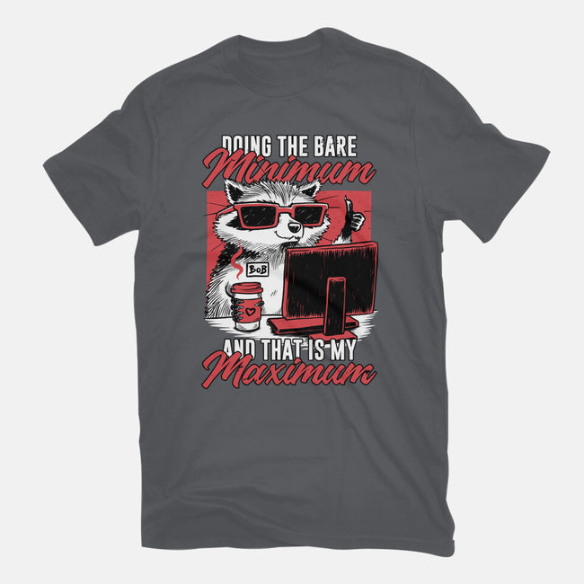 Raccoon Minimun Work-Mens-Heavyweight-Tee-Studio Mootant