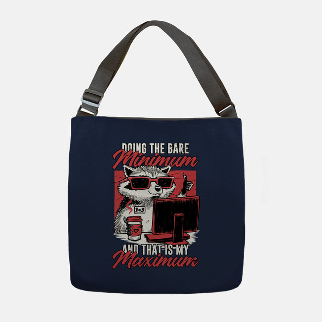 Raccoon Minimun Work-None-Adjustable Tote-Bag-Studio Mootant