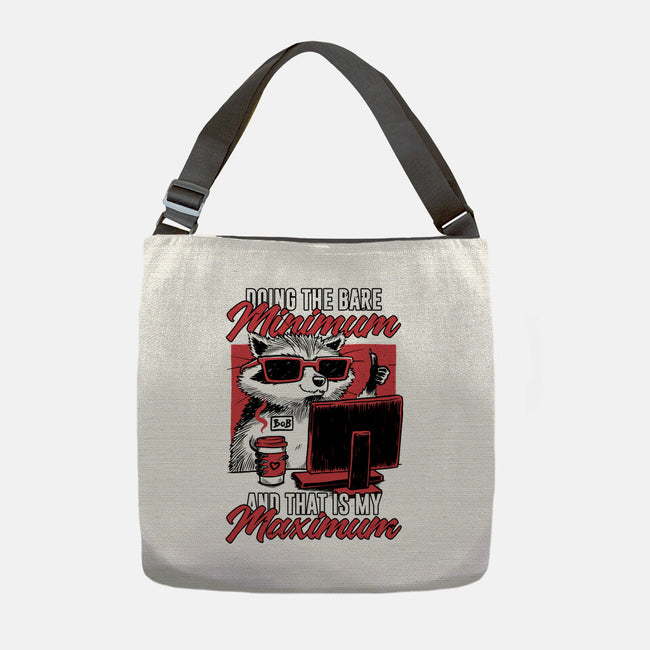 Raccoon Minimun Work-None-Adjustable Tote-Bag-Studio Mootant