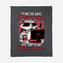 Raccoon Minimun Work-None-Fleece-Blanket-Studio Mootant