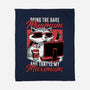 Raccoon Minimun Work-None-Fleece-Blanket-Studio Mootant