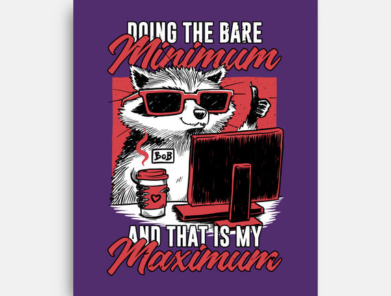 Raccoon Minimun Work