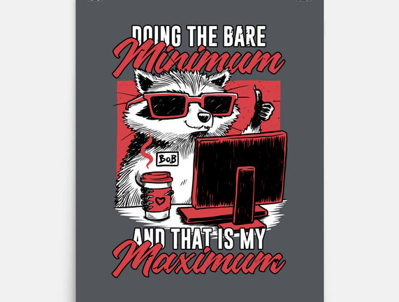 Raccoon Minimun Work